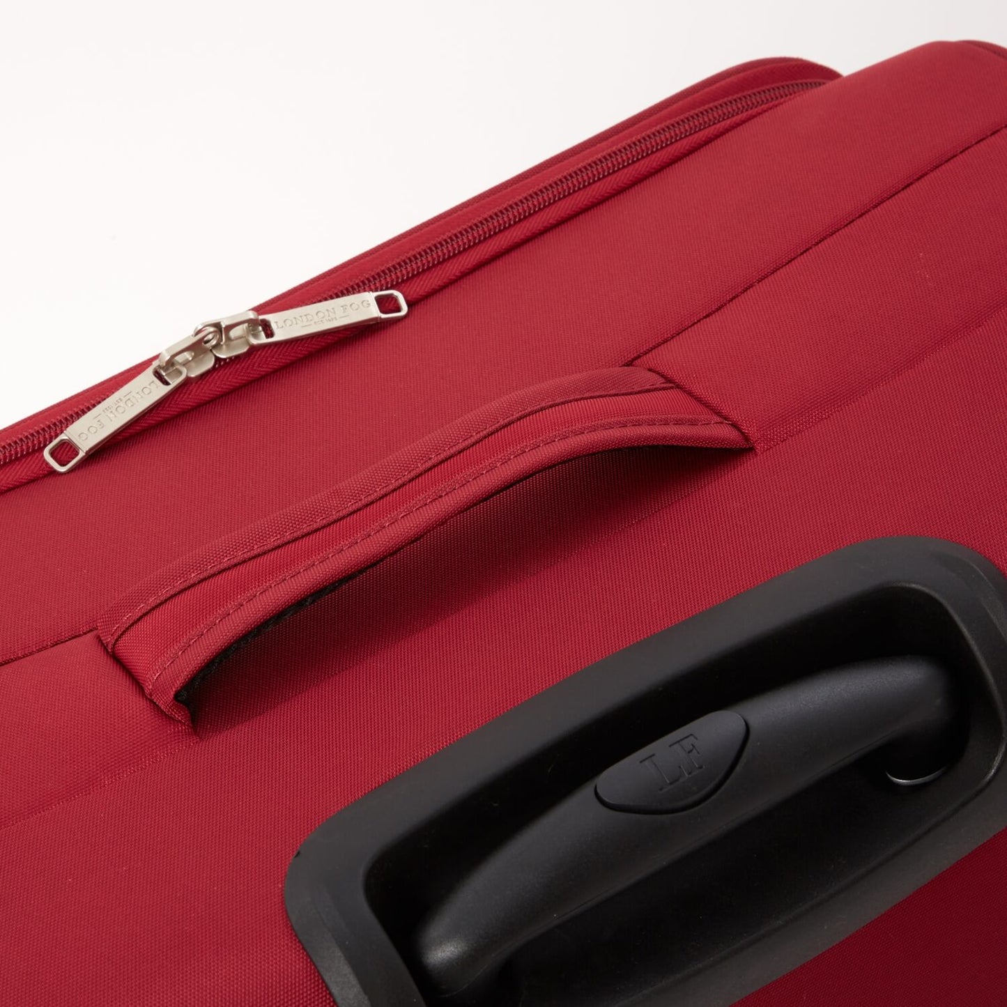 LONDON FOG Red Addington Softshell Suitcases