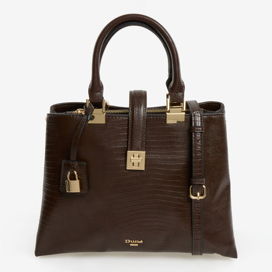 Dune Brown Faux Reptile Skin Grab