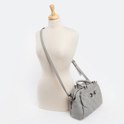 STEVE MADDEN Grey Torrid Shoulder Bag- Large