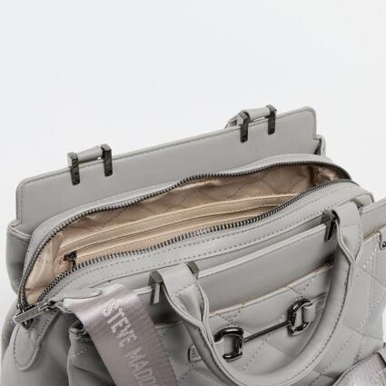 STEVE MADDEN Grey Torrid Shoulder Bag- Large