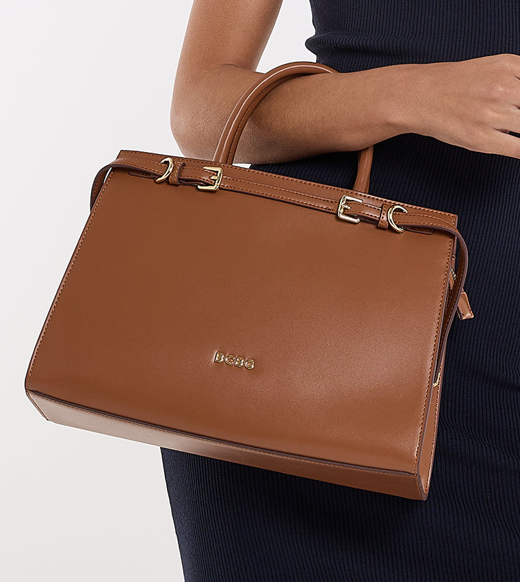 BCBG Logo Detail Satchel Bag