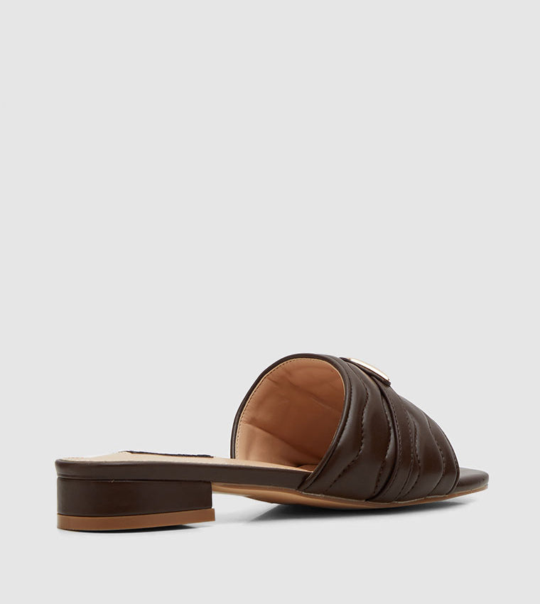 Nine West Metal Accent Slide Sandals