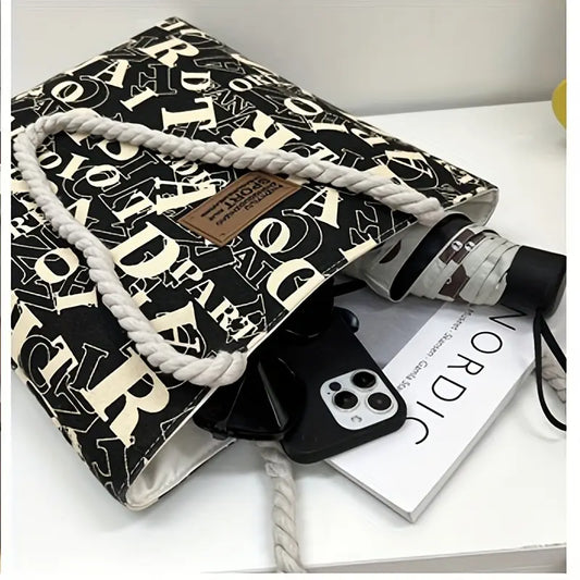 RFA Korean Vintage-Inspired Canvas tote bag - Medium Size