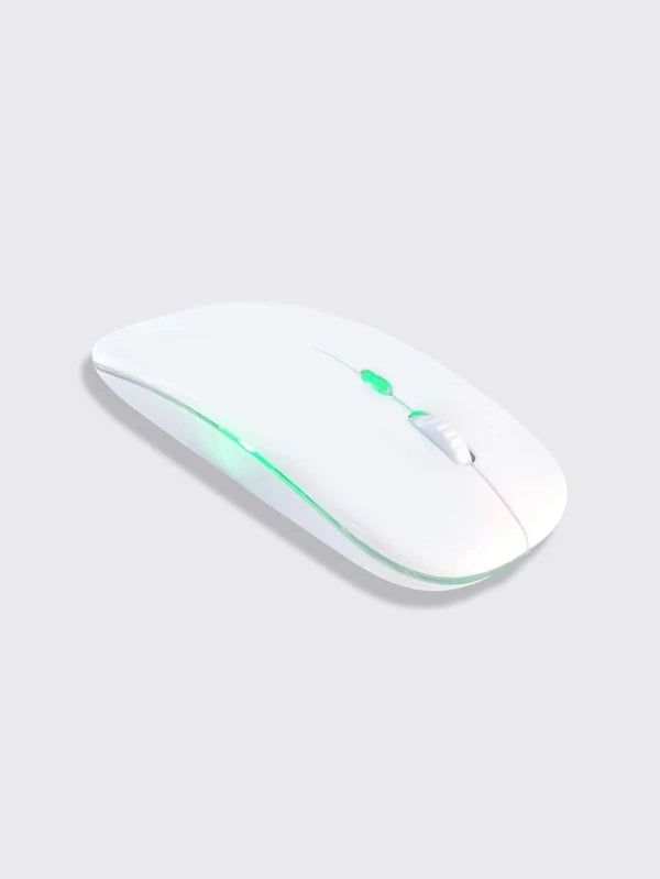 Shein Luminous Wireless Computer Mouse, Gaming Mouse-White