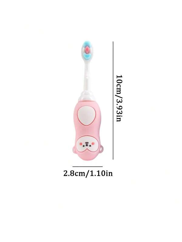 SHEIN 1pc Cartoon Monkey Shaped Random Color Kids Toothbrush, : Blue