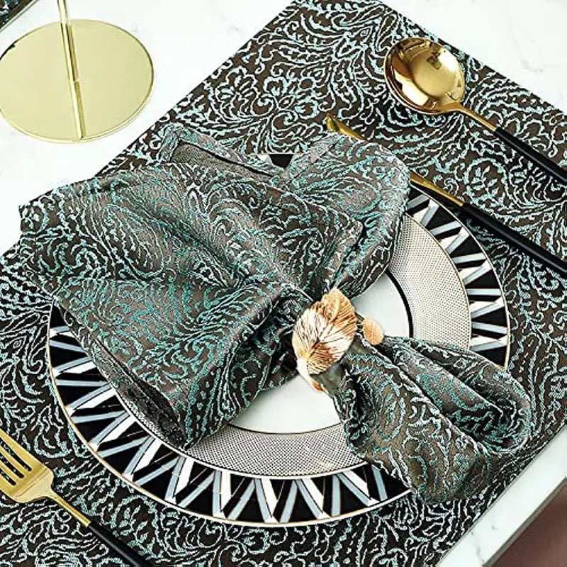 6pcs Golden Leaf Napkin Rings Stainless Steel Napkin Rings For Dining Table Decoration
