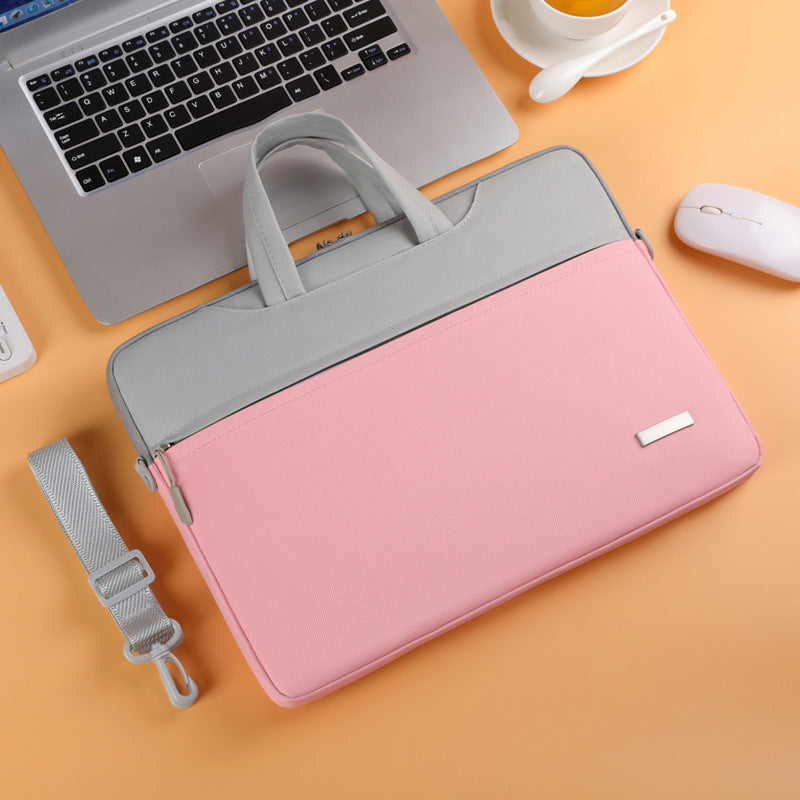 Unisex ombre laptop bag Grey Pink SJP