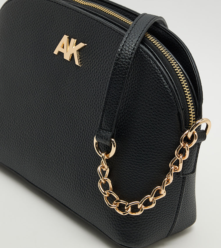 Anne Klein Textured Zippered Crossbody Bag