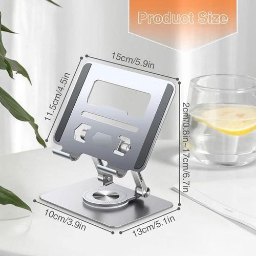 N3 Tablet stand vertical heat dissipation monitor stand folding and lifting aluminium stand 4-16inch silver