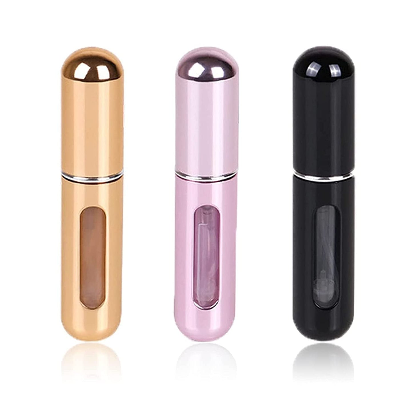 Shein 5Pcs/3Pcs/1Pc 5ML Perfume Refillable Bottle,Refillable Perfume Atomizer Bottle,Perfume Travel Spray Bottling Dispenser,Mini Portable Empty Liquid Container