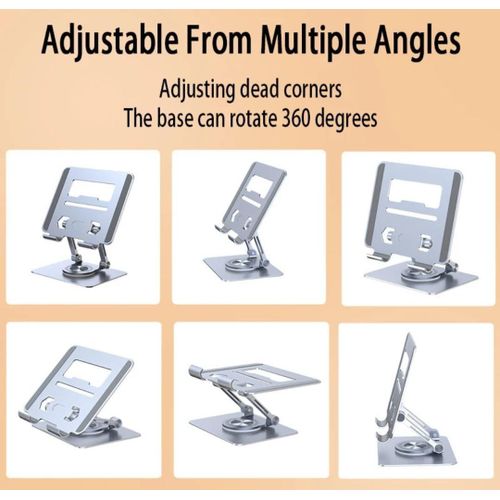 N3 Tablet stand vertical heat dissipation monitor stand folding and lifting aluminium stand 4-16inch silver