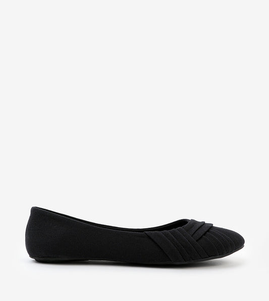 Ardene Pleated Slip-On Ballerinas