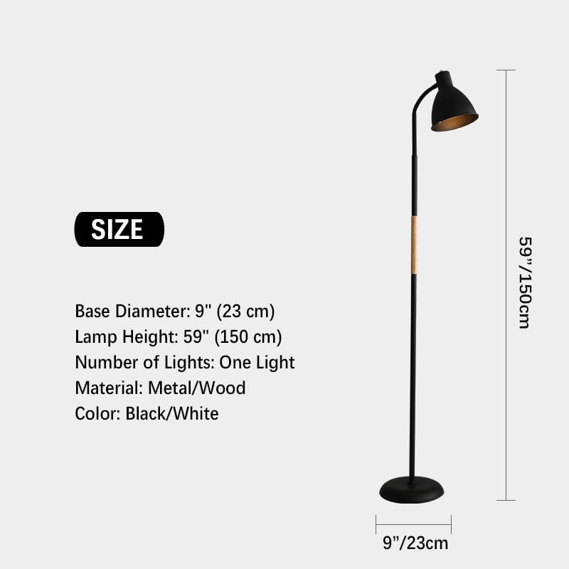 1pc Black colour INS style floor lamp