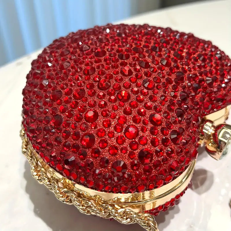 Cute Heart Shaped Clutch Purse-Red SJP