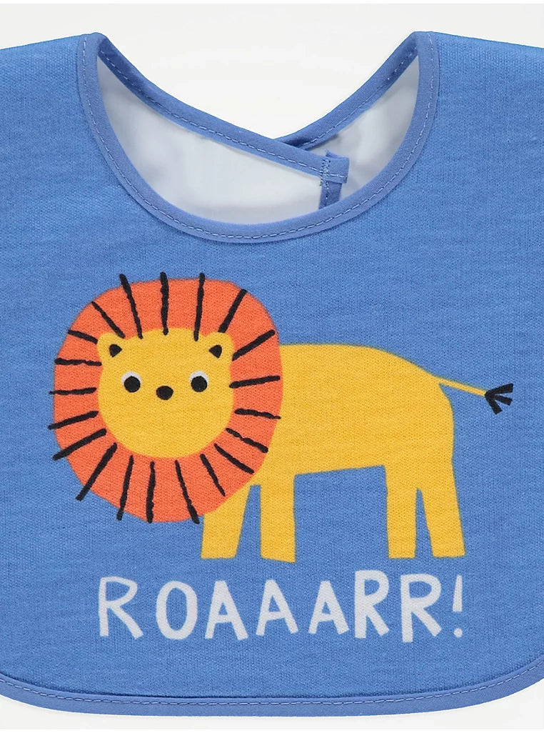 George Bright Safari Dribble Bibs 5 Pack: Multi