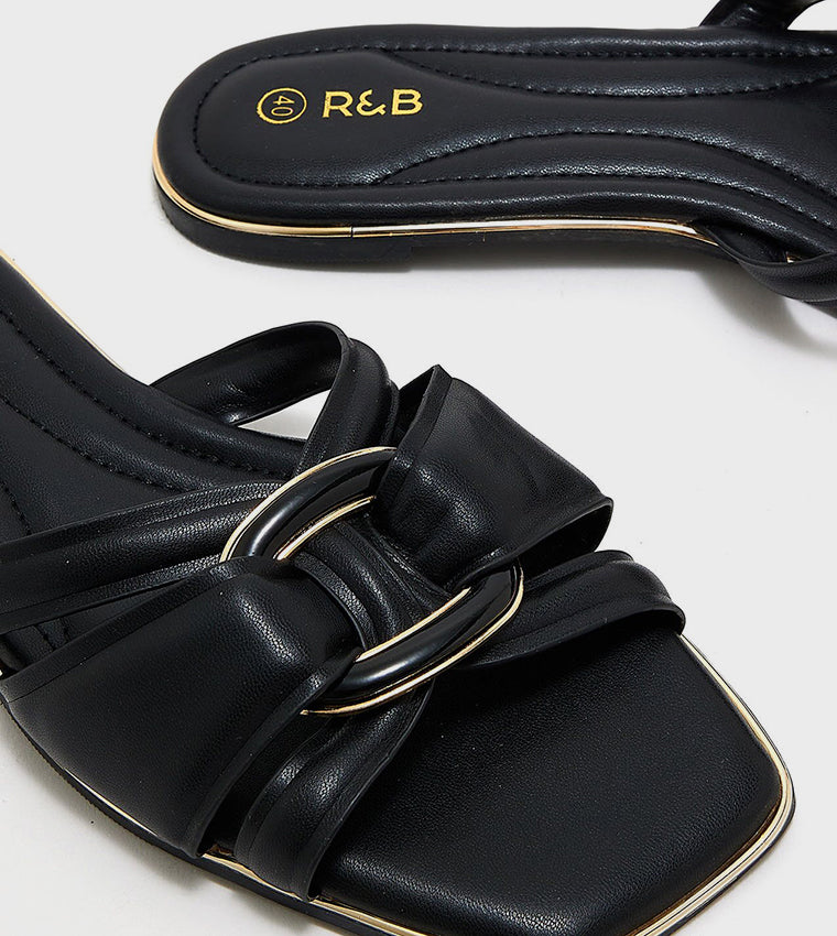 R&B Strappy Flat Sandals