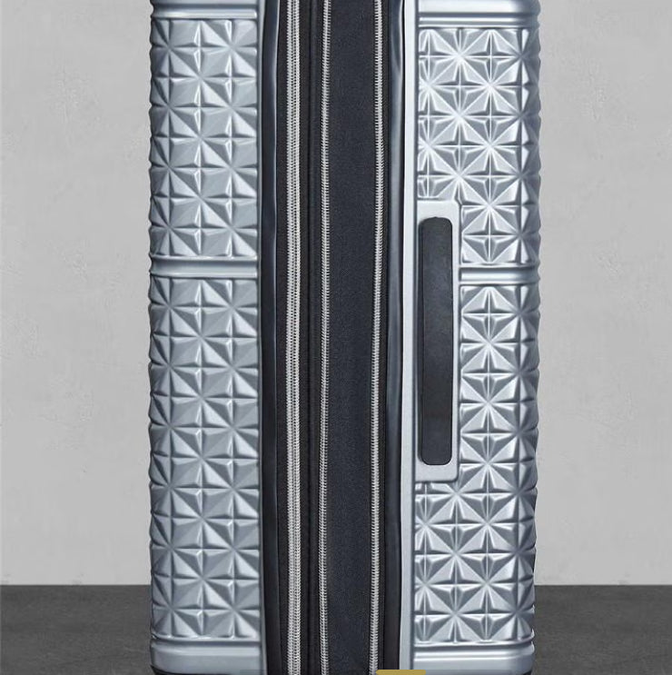 Rock Maya Suitcases Silver set of 3 Luggage