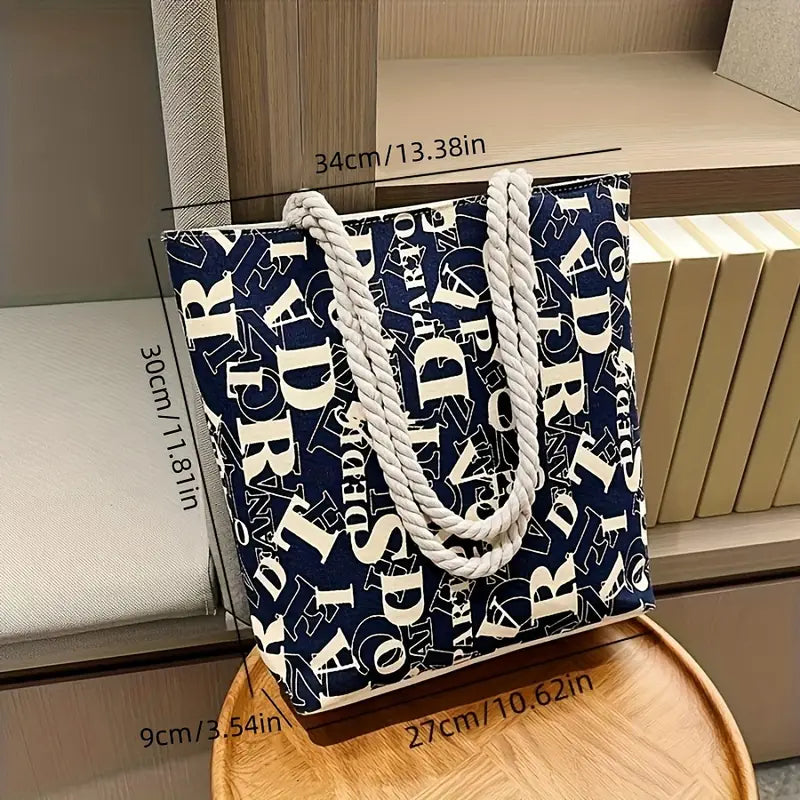 RFA Korean Vintage-Inspired Canvas tote bag - Medium Size