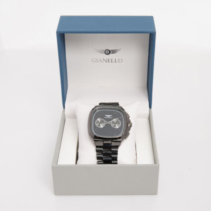 Gianello Black Square Link Strap Watch
