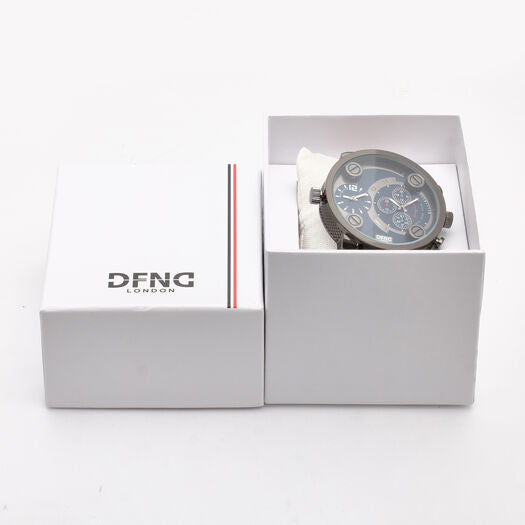DFND Brown Leather Chronograph Watch