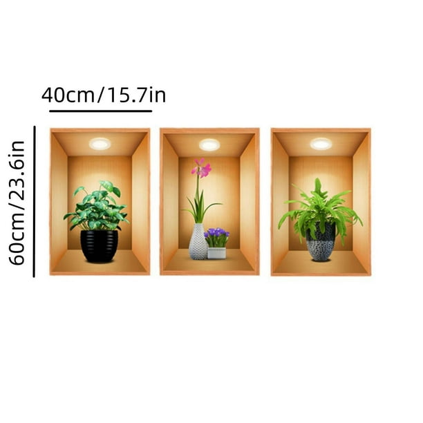 1pc 3n1 3D Water absorbent wall paper 40 by 60