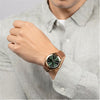 Spirit Spirit Gent's Solar Brown Strap Green Dial Watch