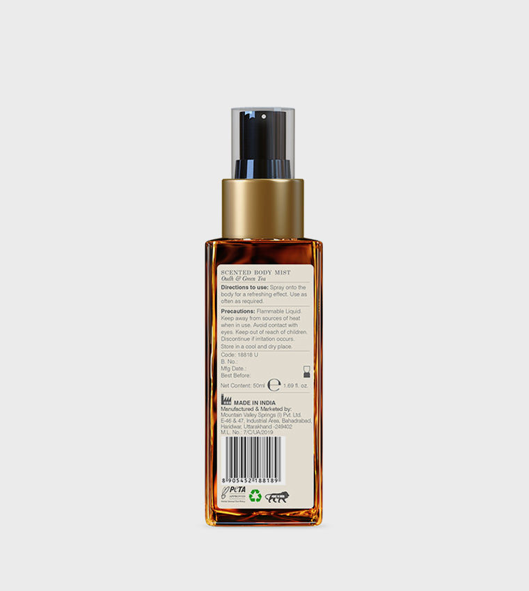 Forest Essentials Oudh & Green Tea Body Mist (G), 50ml