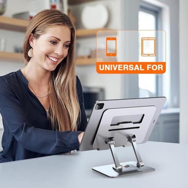 N3 Tablet stand vertical heat dissipation monitor stand folding and lifting aluminium stand 4-16inch silver