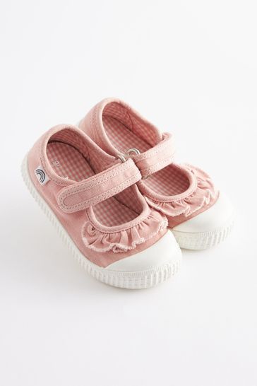 NEXT Ruffle Mary Jane Pink Shoes