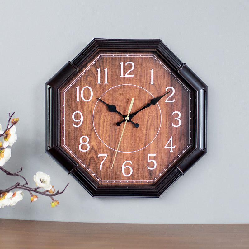 1pc Creative Octagonal digital wall clock 30cm