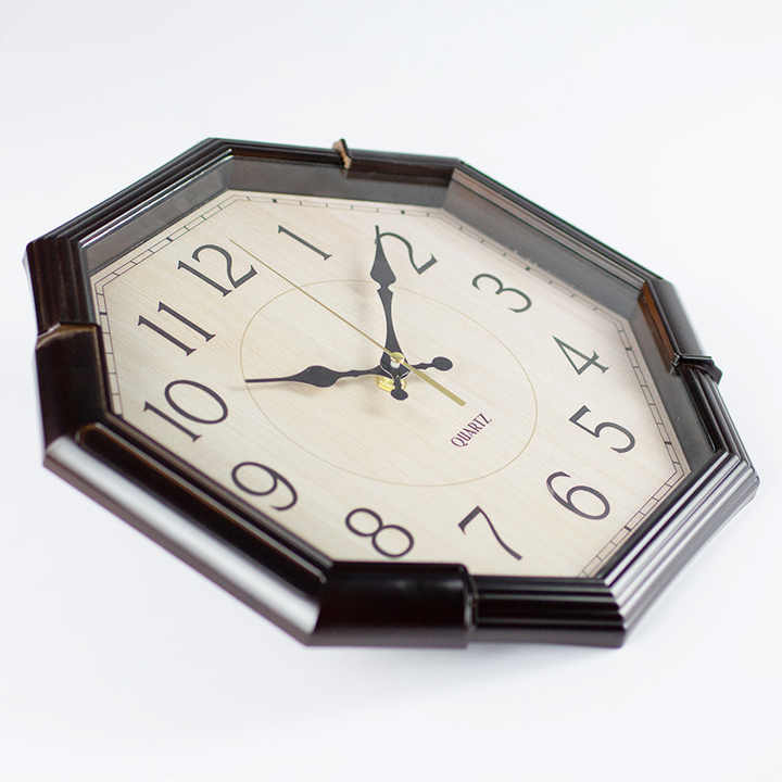 1pc Creative Octagonal digital wall clock 30cm