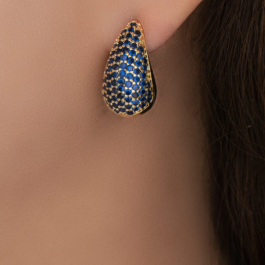 Blue teardrop earring SJP