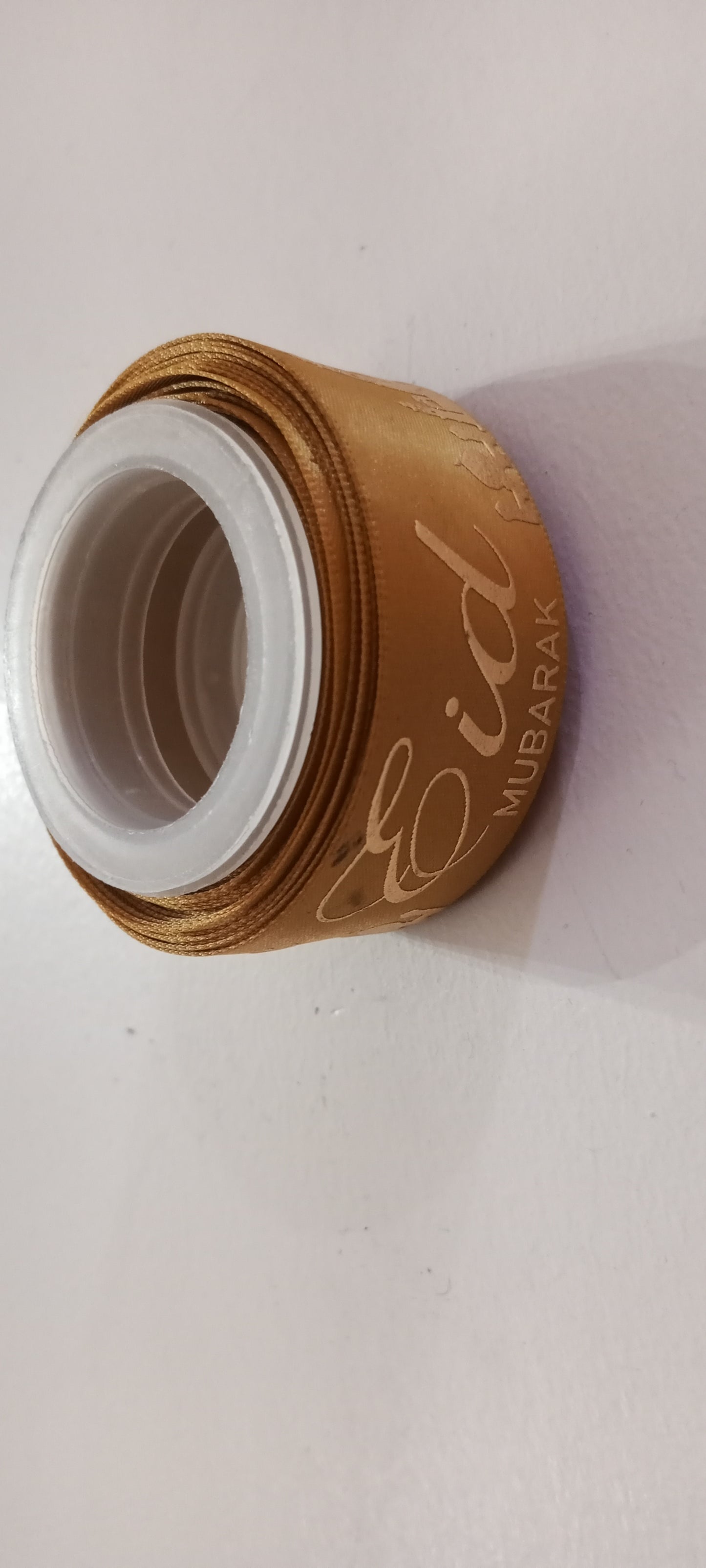 Luxury Mosque Eid Mubarak Ribbon – Gold