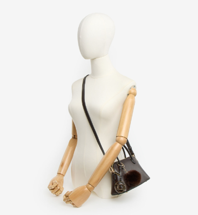 Dune Dark brown Grained Bag