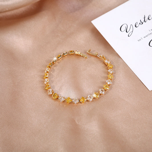 Stylish cute bracelets White & Yellow SJP