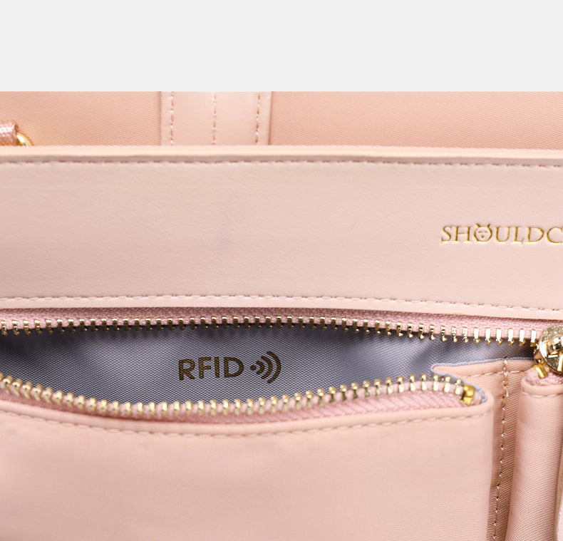 Fashion Women's Notebook Briefcase, Laptop Crossbody Bag Shoulder Bags Business Travel: Light Pink