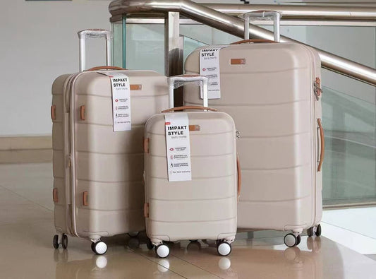 BoxVault Set of three luggage: Cream