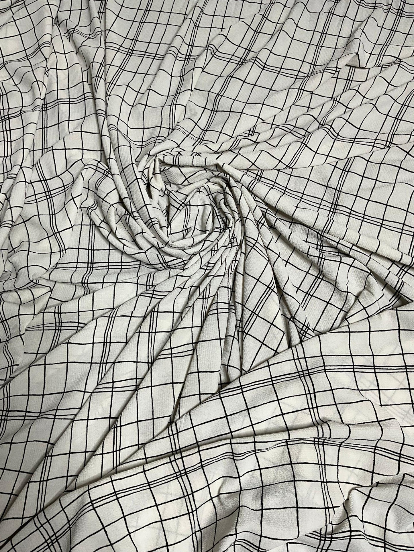 K&Y vintage black &white elegant (4yards)