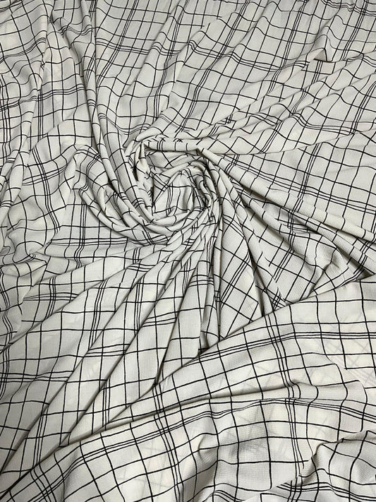 K&Y vintage black &white elegant (4yards)