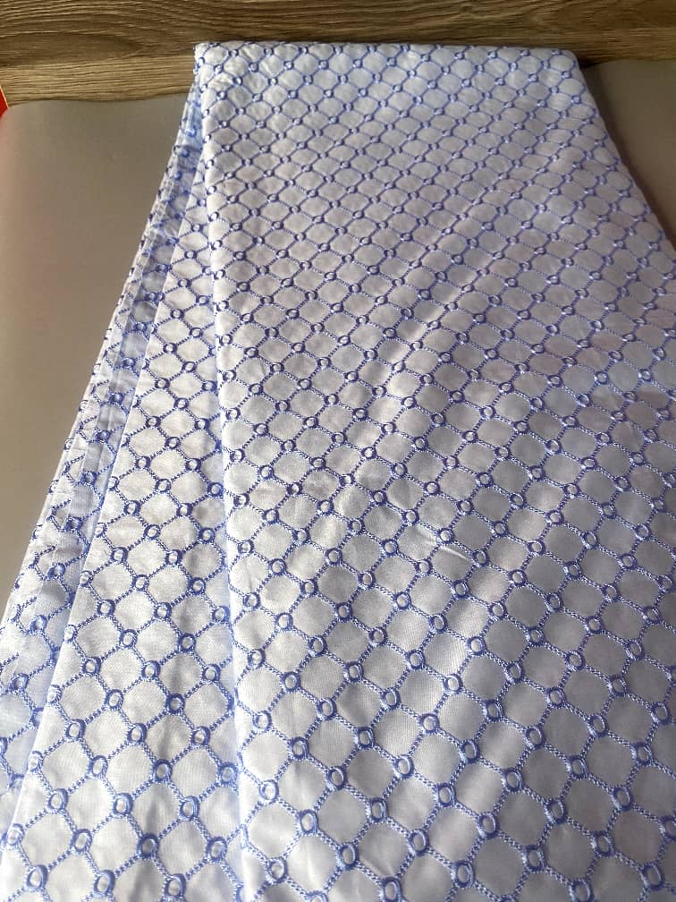 Ramsziza Plain Pattern Lace Design For Men - Sea Blue
