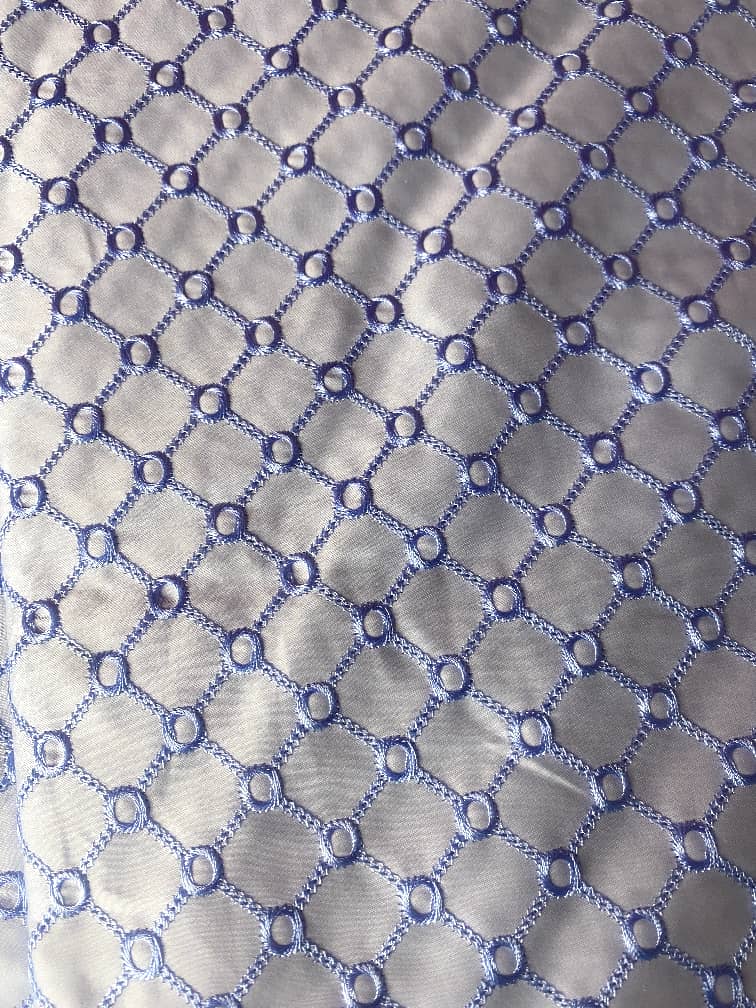Ramsziza Plain Pattern Lace Design For Men - Sea Blue