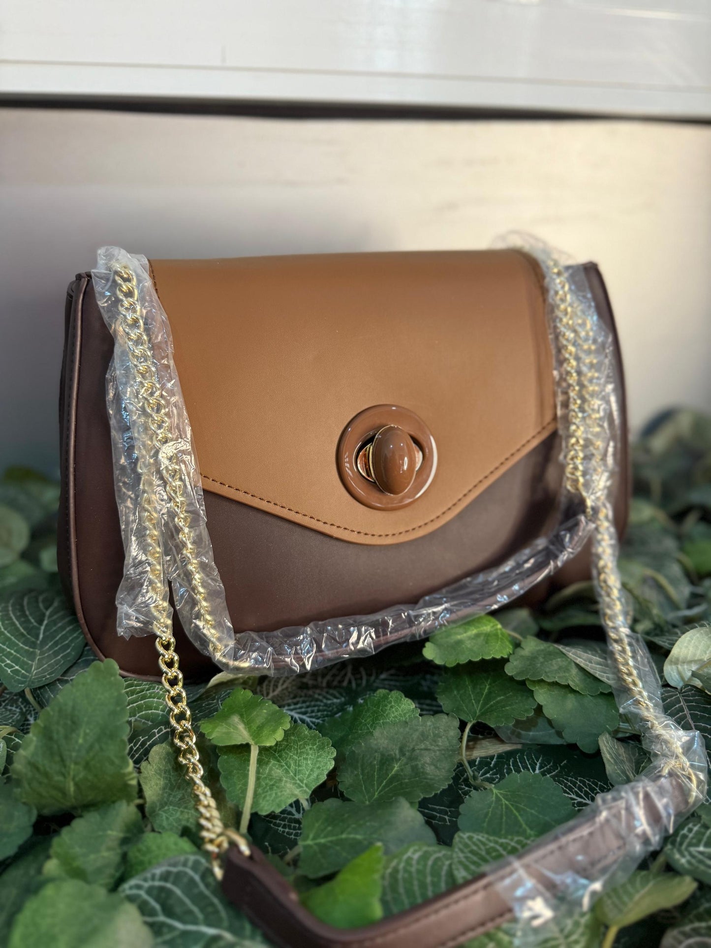 Bagco Satchel Shoulder Brown Bag