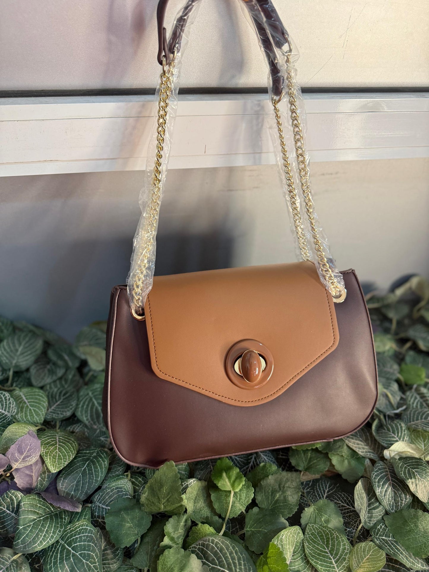 Bagco Satchel Shoulder Brown Bag