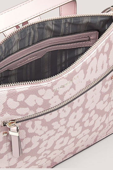 FIORELLI Finley Mini Small Backpack Pink leopard