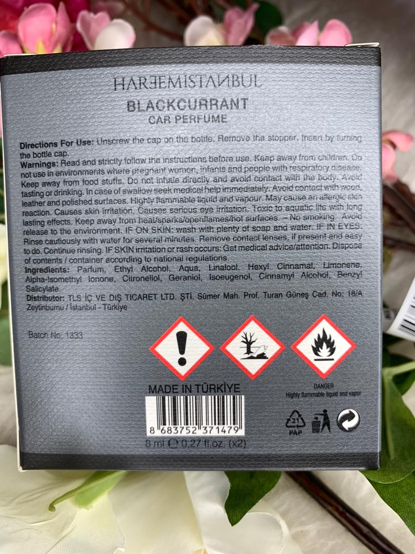 Hareem Istanbul Niche car freshener: Black Currant