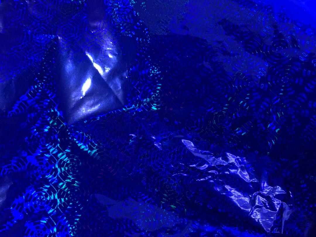 Wrapping Sheet: orange, blue & gold