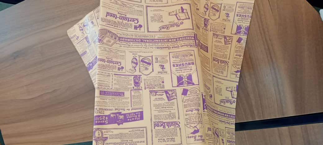 Wrapping Sheet : Newspaper design