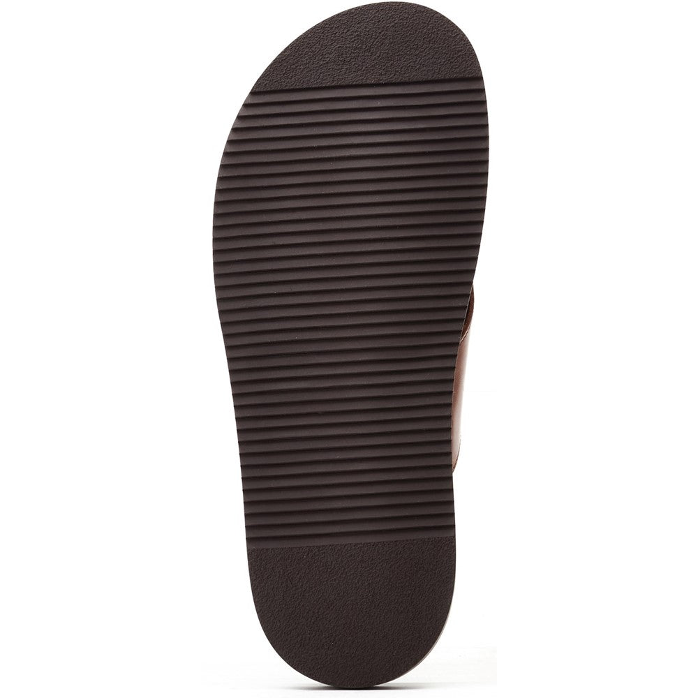 Base London Astro Slip on Sandal Burnt Tan
