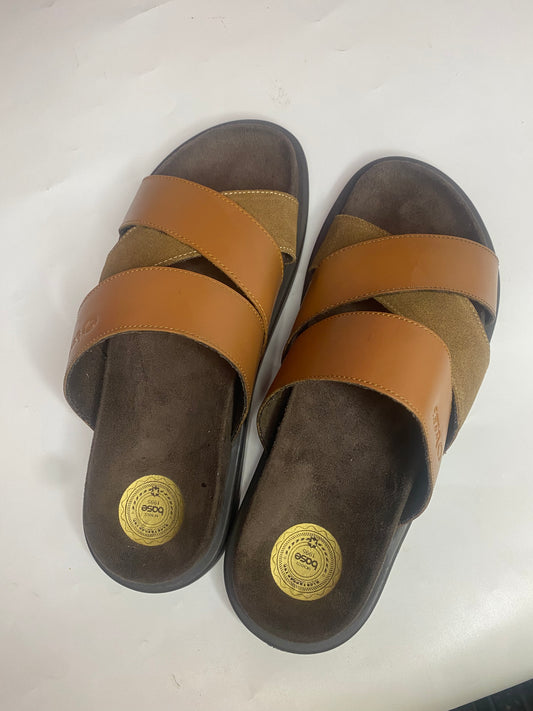 Base London Ponza Slip On Sandal Dark Tan