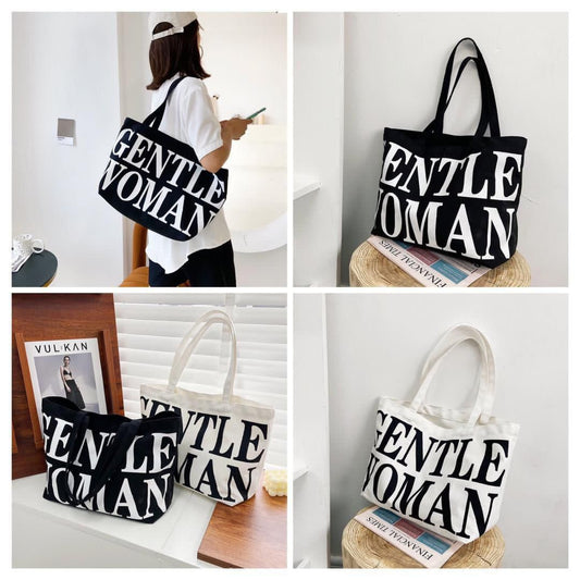 RFA Gentle woman Black Tote bag - Medium Sized